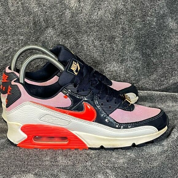 Nike Air Max 90 Cuban Link - Navy Pink Women’s 7.5 - Picture 3 of 8